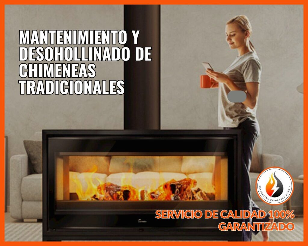 mantenimiento y deshollinado de chimeneas de leña